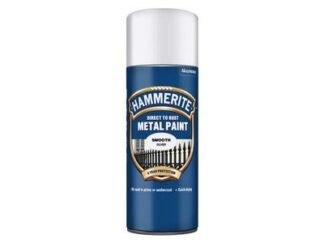 Hammerite Direct to Rust Smooth Finish Silver 400ml (5011867243139) HMMSFSIAERO