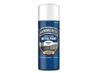 Hammerite Direct to Rust Smooth Finish White 400ml (5011867202136) HMMSFWAERO
