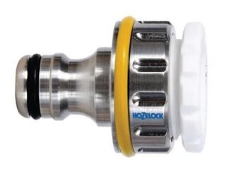 Hozelock 2041 Pro Metal Threaded Tap Connector 12.5-19mm (1/2-3/4in) (5010646052313) HOZ2041