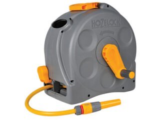 Hozelock 2415 25m 2-in-1 Compact Hose Reel + 25m of Starter Hose (5010646042635) HOZ2415