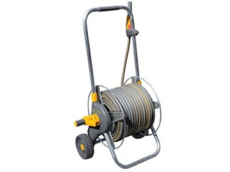 Hozelock 2436 60m Metal Pro Hose Cart & 30m of 12.5mm Hose (5010646052658) HOZ2436