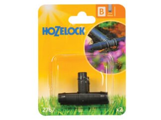 Hozelock 2767 T-Piece 13mm (Pack 2) (5010646040228) HOZ2767