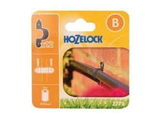 Hozelock 2771 Wall Clip 13mm (Pack 12) (5010646060516) HOZ27710012