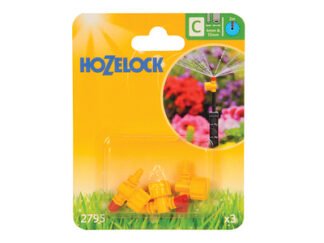 Hozelock 2795 Adjustable 360 degrees Micro Spray Jet (Pack 3) (5010646040587) HOZ2795