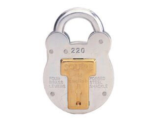 Squire 220 Old English Padlock with Steel Case 38mm (5012245000221) HSQ220