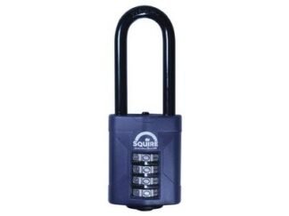 Squire CP50/2.5 Combination Padlock 4-Wheel 50mm Extra Long Shackle 63.5mm (5012245021813) HSQCP5025
