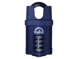 Squire CP50CS Combination Padlock 4-Wheel Closed Shackle 50mm (5012245021790) HSQCP50CS
