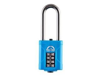 Squire CP50S25 Heavy-Duty Rustproof Marine Combi Padlock 50mm Long Shackle 63mm (5012245039429) HSQCP50S25