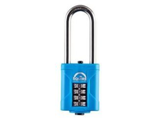 Squire CP50S25 Heavy-Duty Rustproof Marine Combi Padlock 50mm Long Shackle 63mm Boxed (5012245040357) HSQCP50S25BX