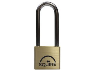 Squire LN4LS Lion Brass Padlock 5-Pin 40mm - 65mm Long Shackle (5012245002706) HSQLN4212