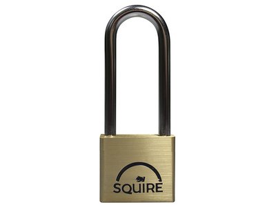 Squire LN4LS Lion Brass Padlock 5-Pin 40mm - 65mm Long Shackle (5012245002706) HSQLN4212