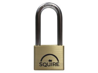 Squire LN5/2.5 Lion Brass Padlock 5-Pin 50mm - 65mm Long Shackle (5012245006032) HSQLN525