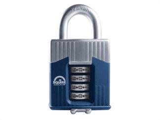 Squire Warrior High-Security Open Shackle Combination Padlock 45mm Boxed (5012245040456) HSQWC45BX
