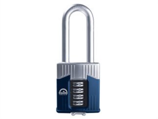 Squire Warrior High-Security Long Shackle Combination Padlock 55mm (5012245035834) HSQWC55LS