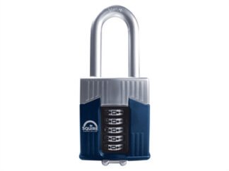 Squire Warrior High-Security Long Shackle Combination Padlock 65mm (5012245035803) HSQWC65LS