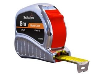 Hultafors TM8ME Chrome Tri-Matic Pocket Tape 8m/26ft (Width 25mm) (7317843682113) HUL368213
