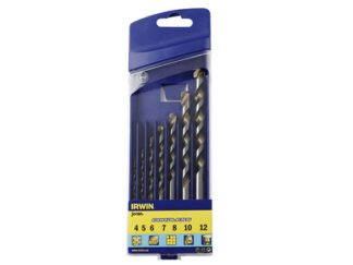 Irwin Cordless Multi-Purpose Drill Bit Set, 7 Piece 4-12mm (5709131247708) IRW10501940