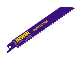 Irwin 606R 150mm Sabre Saw Blade Fast Cutting Wood Pack of 5 (5706915041507) IRW10504150
