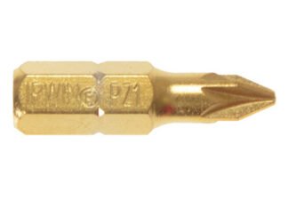 Irwin Screwdriver Bits Pozidriv PZ2 25mm Titanium (Pack 2) (5706915044027) IRW10504402