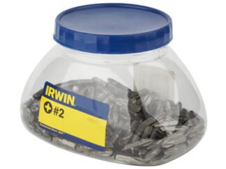 Irwin Sweetie Jar Pozidriv PZ2 Bits (Pack 250) (5706915043839) IRW10504383