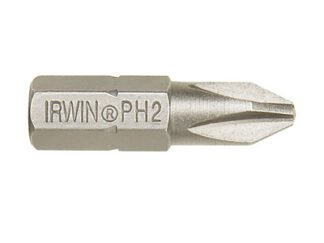 Irwin Screwdriver Bits Phillips PH2 25mm (Pack 2) (5706915043884) IRW10504388