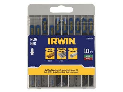 Irwin Jigsaw Blade Set Assorted 10 Piece Set (5706915058178) IRW10505817