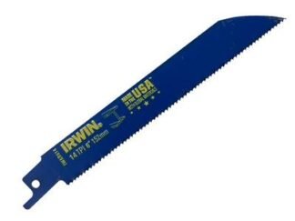 Irwin 614R Sabre Saw Blade Metal Cutting 150mm 14 TPI Pack of 2 (5706915064247) IRW10506424
