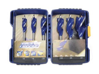 Irwin Blue Groove 6X Wood Drill Bit Set, 6 Piece 16-32mm (5706915066289) IRW10506628