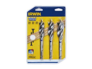 Irwin Blue Groove Wood Power Bit Set, 3 Piece 20 22 & 25mm (5706915077643) IRW10507764