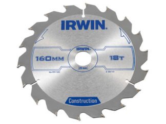 Irwin Construction Circular Saw Blade 160 x 20mm x 18T ATB (5706918971917) IRW1897191