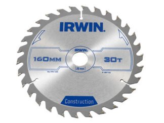 Irwin Construction Circular Saw Blade 160 x 20mm x 30T ATB (5706918971924) IRW1897192