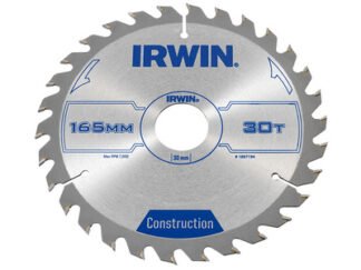 Irwin Construction Circular Saw Blade 165 x 30mm x 30T ATB (5706918971948) IRW1897194