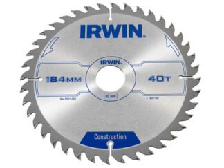 Irwin Construction Circular Saw Blade 184 x 30mm x 40T ATB (5706918971986) IRW1897198