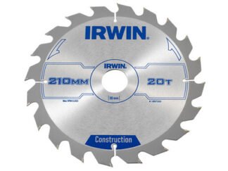 Irwin Construction Circular Saw Blade 210 x 30mm x 20T ATB (5706918972037) IRW1897203