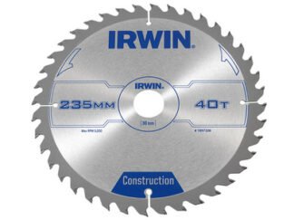 Irwin Construction Circular Saw Blade 235 x 30mm x 40T ATB (5706918972082) IRW1897208
