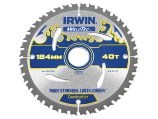 Irwin Weldtec Circular Saw Blade 184 x 30mm x 40T ATB (5706918973706) IRW1897370