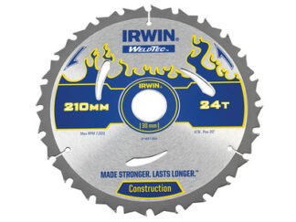 Irwin Weldtec Circular Saw Blade 210 x 30mm x 24T ATB (5706918973850) IRW1897385