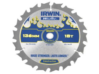 Irwin Weldtec Cordless Circular Saw Blade 136 x 10mm x 18T ATB (5706918973904) IRW1897390
