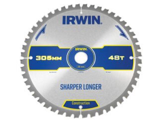 Irwin Construction Mitre Circular Saw Blade 305 x 30mm x 48T ATB/Neg (5706918974345) IRW1897434