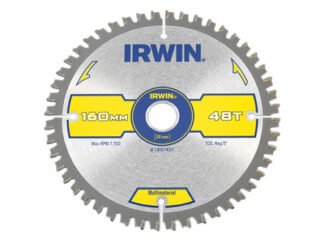 Irwin Multi Material Circular Saw Blade 160 x 20mm x 48T TCG (5706918974376) IRW1897437