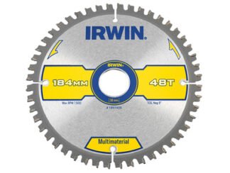 Irwin Multi Material Circular Saw Blade 184 x 30mm x 48T TCG (5706918974390) IRW1897439