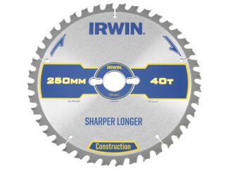 Irwin Construction Table & Mitre Circular Saw Blade 250 x 30mm x 40T ATB (5706918974499) IRW1897449
