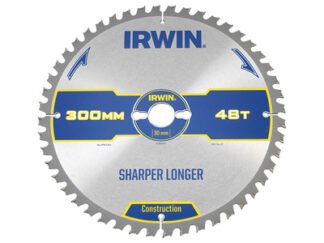Irwin Construction Table & Mitre Circular Saw Blade 300 x 30mm x 48T ATB (5706918974512) IRW1897451