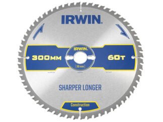 Irwin Construction Table & Mitre Circular Saw Blade 300 x 30mm x 60T ATB (5706918974529) IRW1897452