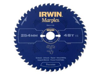 Irwin Marples Mitre Circular Saw Blade 254 x 30mm x 48T ATB/Neg (5706918974598) IRW1897459