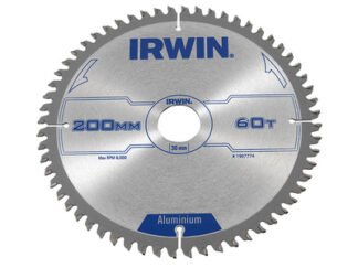 Irwin Professional Aluminium Circular Saw Blade 200 x 30mm 60T TCG (5706919077748) IRW1907774