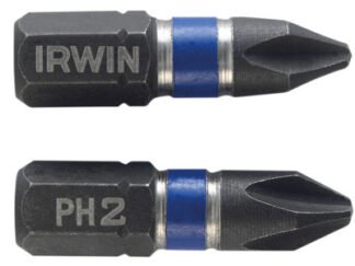 Irwin Impact Screwdriver Bits Phillips PH2 25mm (Pack 20) (5706919233212) IRW1923321
