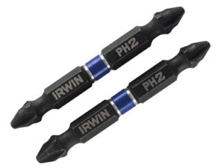 Irwin Impact Double-Ended Screwdriver Bits Phillips PH2 60mm (Pack 2) (5706919233755) IRW1923375