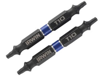 Irwin Impact Double-Ended Screwdriver Bits TORX TX10 60mm (Pack 2) (5706919233816) IRW1923381