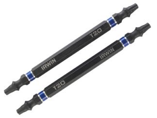 Irwin Impact Double-Ended Screwdriver Bits TORX TX20 100mm (Pack 2) (5706919233861) IRW1923386